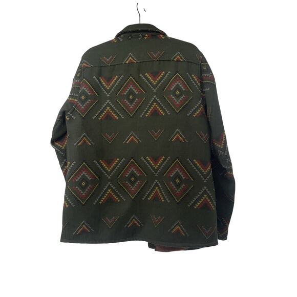 Roark Men's Andes Manawa Tapu Green Snap Button Plaid Flannel Jacket sz M EUC - Picture 2 of 10